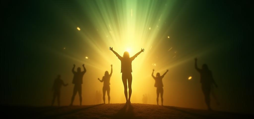 An uplifting image signifying growth and empowerment in a wellness context
